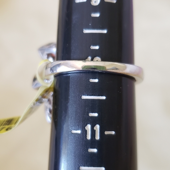 Size 10,SUNFIRE Quartz Oval 14.35 cts, Garnets & Diamond Accents, 925 Silver NWT - Picture 4 of 9